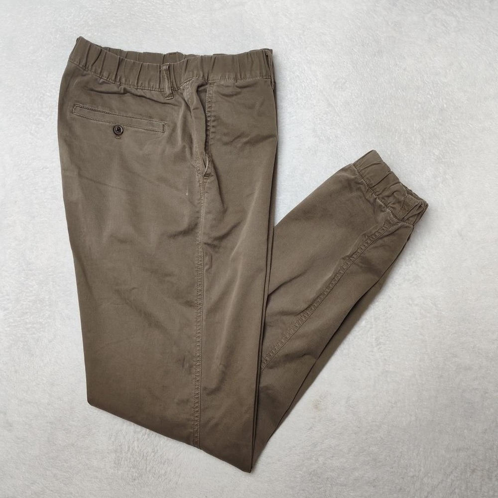 Bearbottom Pants Mens 32x32 Brown Jogger LT Tall Stretch Chino Cuffed Casual